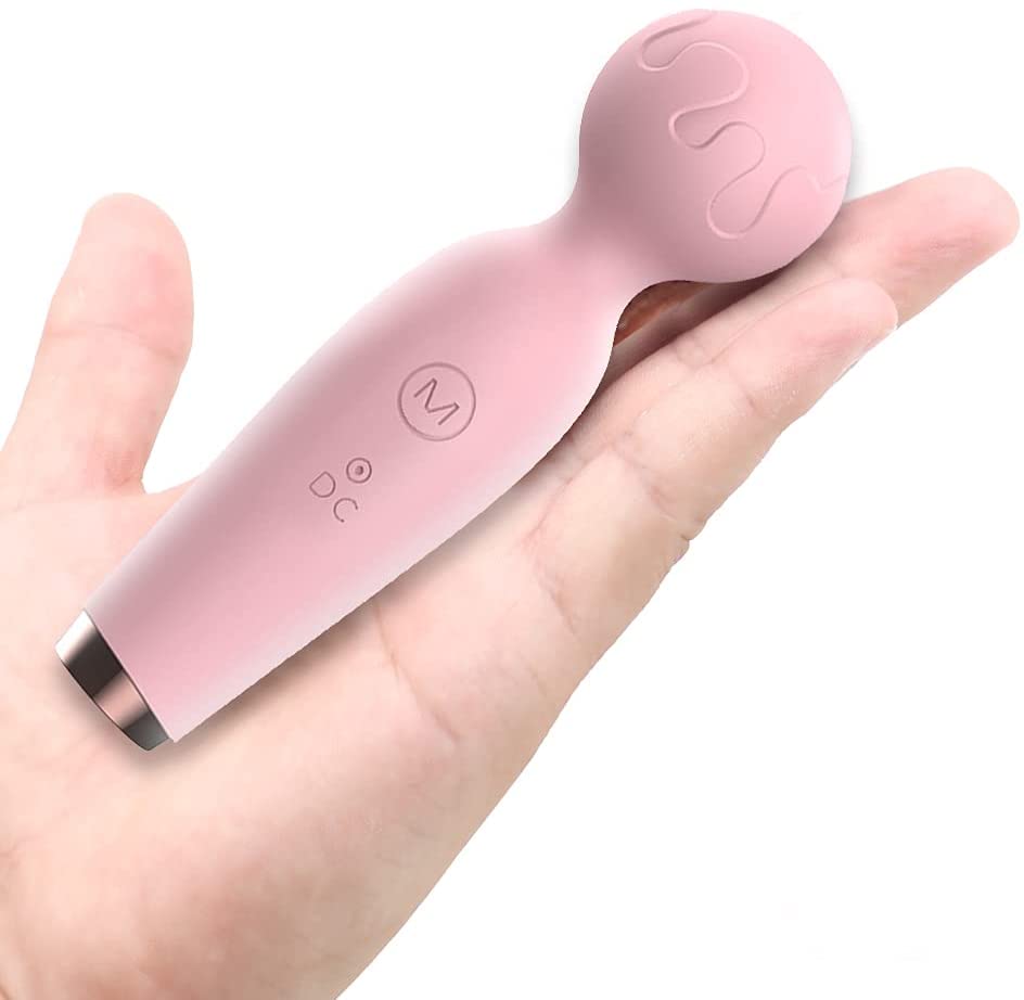 Upgraded Mini Wand Massager for Back, Waterproof Handheld Cordless